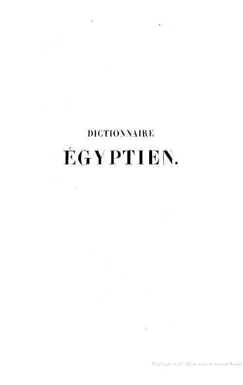 Dictionnaire.Egyptien