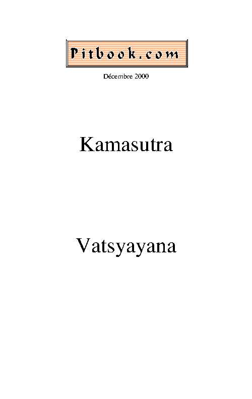 Kamasutra.Vatsyayana